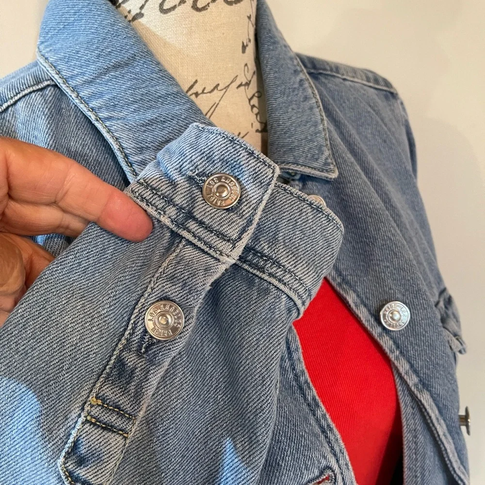 NWOT Paige Jean Jacket - Picture 4 of 10